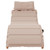 Sun Loungers with Cushions 2 pcs Taupe Solid Wood Acacia A949-3214836