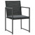 9 Piece Patio Dining Set with Cushions Poly Rattan Black A949-44445