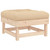 4 Piece Patio Lounge Set with Cushions Solid Wood A949-3186011