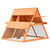  Rabbit Hutch Solid Pine & Fir Wood 59.8"x50.4"x42.5 A949-170643