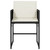 Patio Chairs with Cushions 4 pcs Black Poly Rattan A949-4007475