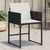 Patio Chairs with Cushions 4 pcs Black Poly Rattan A949-4007475