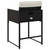 Patio Chairs with Cushions 4 pcs Black Poly Rattan A949-4007475