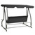Outdoor Swing Bench with Canopy Anthracite A949-313339