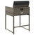 Patio Chairs with Cushions 4 pcs Gray Poly Rattan A949-4007477