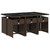 7 Piece Patio Dining Set with Cushions Brown Poly Rattan A949-3277856