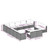 14 Piece Patio Lounge Set with Cushions Black Poly Rattan A949-3102865