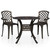 3 Piece Bistro Set Cast Aluminum Bronze A949-3070583