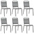 7 Piece Patio Dining Set Steel Dark Gray A949-3074477