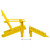 Patio Adirondack Chair with Ottoman Solid Fir Wood Yellow A949-315864