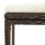 5 Piece Patio Bar Set with Cushions Brown A949-3067962
