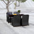5 Piece Patio Dining Set Black A949-3099573
