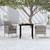 3 Piece Patio Dining Set with Cushions Gray and Black A949-3099287