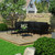 6 Piece Patio Lounge Set with Cushions Black PVC A949-48589