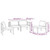 4 Piece Patio Lounge Set with Cushions Aluminum Anthracite A949-3107787