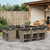 11 Piece Patio Dining Set with Cushions Gray Poly Rattan A949-3277975