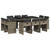 11 Piece Patio Dining Set with Cushions Gray Poly Rattan A949-3277975