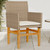 Patio Chairs with Cushions 2 pcs Beige Poly Rattan&Solid Wood A949-368716