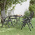 Folding Patio Chairs 4 pcs Expanded Metal Mesh Anthracite A949-317341