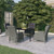5 Piece Patio Dining Set Light Gray A949-3099645
