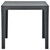 Patio Table with 2 Benches Plastic Anthracite A949-48778