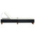 Sunbed with Cushion Poly Rattan Black A949-310472