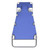 Folding Sun Lounger with Head Cushion Powder-coated Steel Blue A949-41481