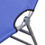Folding Sun Lounger with Head Cushion Powder-coated Steel Blue A949-41481