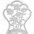3 Piece Bistro Set Cast Aluminum White A949-42165