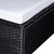 6 Piece Patio Lounge Set with Cushions Poly Rattan Black A949-42098