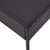 3 Piece Patio Lounge Set with Cushions Poly Rattan Black A949-48957