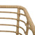Patio Chairs with Cushions 2 pcs Poly Rattan Oak A949-48576