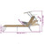 Folding Sun Lounger with Canopy Steel Taupe A949-44297