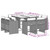 9 Piece Patio Dining Set with Cushions Black Poly Rattan A949-3277961
