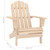 Patio Adirondack Chair with Table Solid Fir Wood A949-315922