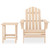 Patio Adirondack Chair with Table Solid Fir Wood A949-315922
