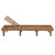 Folding Sun Lounger with Cushion Solid Acacia Wood A949-3064165