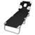 Folding Sun Lounger with Head Cushion Powder-coated Steel Black A949-41482