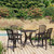 5 Piece Bistro Set Cast Aluminum Bronze A949-3070607