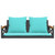 Swing Bench with Cushions Black 42.9"x24.4"x15.7" Poly Rattan A949-368160