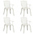 5 Piece Bistro Set Cast Aluminum White A949-3070609