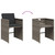9 Piece Patio Dining Set with Cushions Gray Poly Rattan A949-3277969