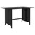 9 Piece Patio Lounge Set with Cushions Poly Rattan Black A949-3059799