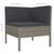 8 Piece Patio Lounge Set with Cushions Poly Rattan Gray A949-3094442
