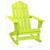 Patio Adirondack Rocking Chair Solid Fir Wood Green A949-315886