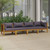 4-Seater Patio Sofa with Cushion Solid Acacia Wood A949-3086901