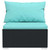 Patio Furniture Set 4 Piece with Cushions Poly Rattan Black A949-3101425