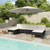 6 Piece Patio Lounge Set with Cushions Poly Rattan Black A949-3056986