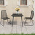 3 Piece Patio Dining Set PVC Rattan Black A949-3060112