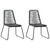3 Piece Patio Dining Set PVC Rattan Black A949-3060112
